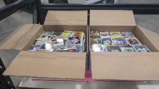 two UPS boxes of baseball cards