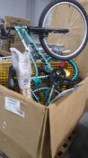 huffy bicycle, snow, shovel, fiber, great, folding tables and garbage cans