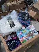 GL- Prevail undergarments, Life Games, Cutting boards, Bag, towels, scale, yumly thermometer, toys a