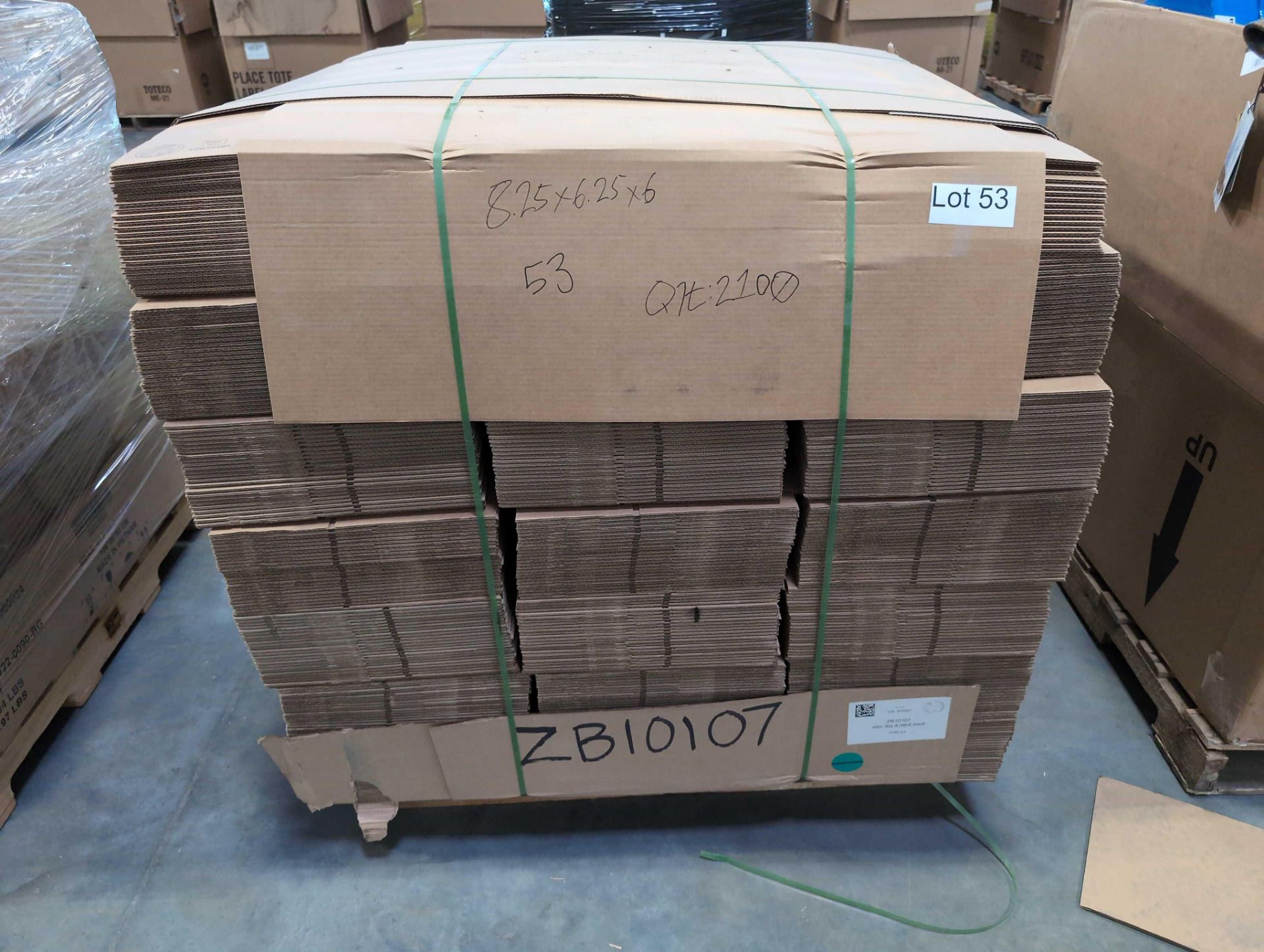 pallet of boxes