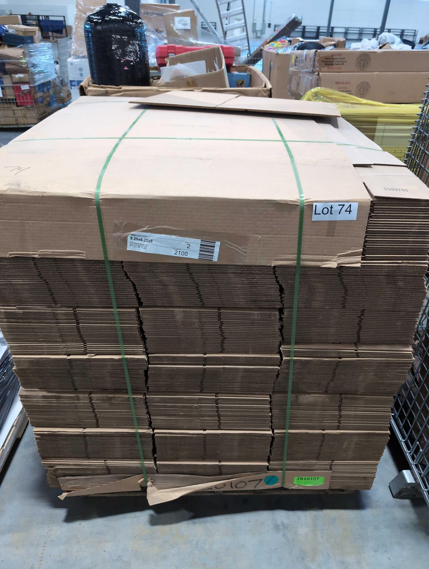 Pallet of boxes 8.25x6.25x6