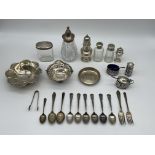 Large Assortment of HM Silver items to include Spo