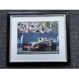 Signed Lewis Hamilton Framed Picture. Memorabilia.