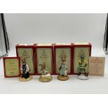 Four Boxed Royal Doulton Bunnykins Figurines to in