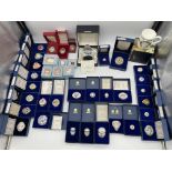 Large Collection of Boxed Halcyon Days Enamel Trin