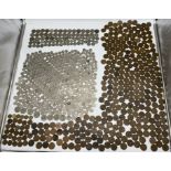 Large Collection of Coins to include Silver Exampl