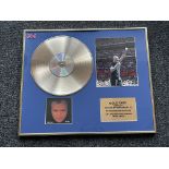 Signed Phil Collins Picture with Gold Disc Display