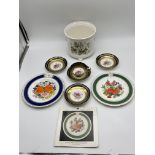 Two Royal Worcester Commemorative Birthday and Wed