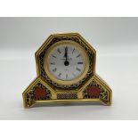 Royal Crown Derby - Old Imari 1128 Desk Clock. Go