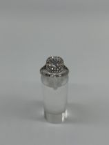 18ct White Gold 1.30ct Anastasia Halo Engagement Ring G/VS1 Lab Diamond