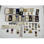Large Collection of Masonic Jewels to include Hall