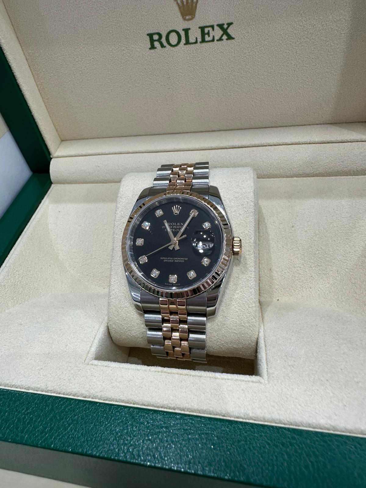 Rolex Datejust 36mm steel and rose gold concealed - Image 11 of 11