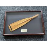 Signed Sir Steven Redgrave Rowing Paddle. Memorab