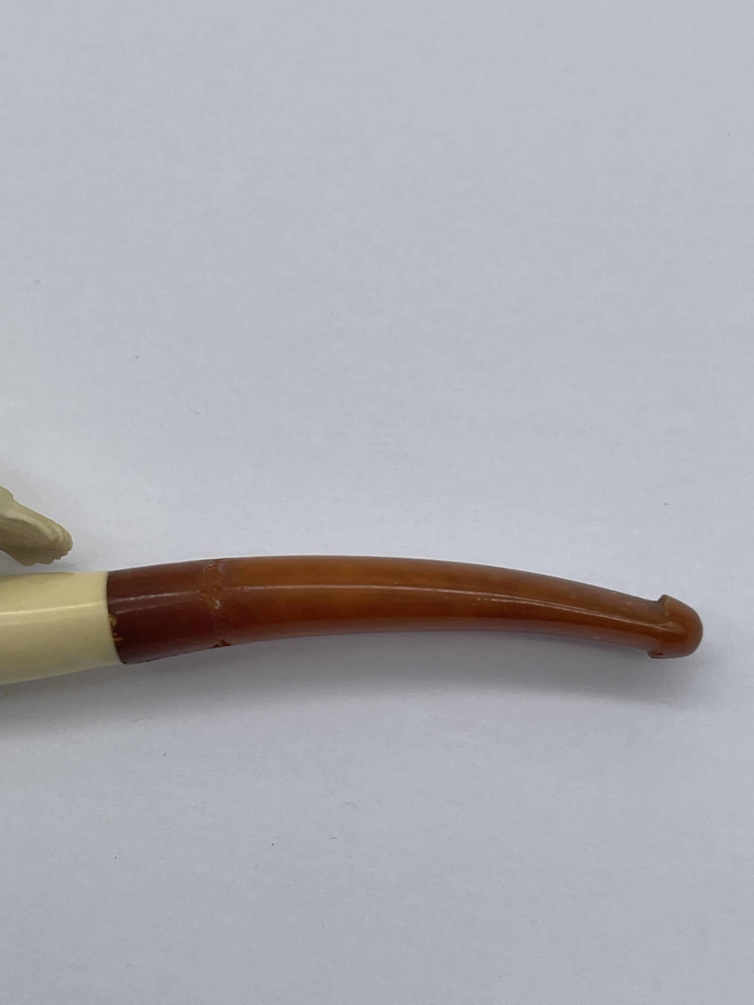 Cased, Beautifully Carved Meerschaum Pipe by S.W. - Image 5 of 12