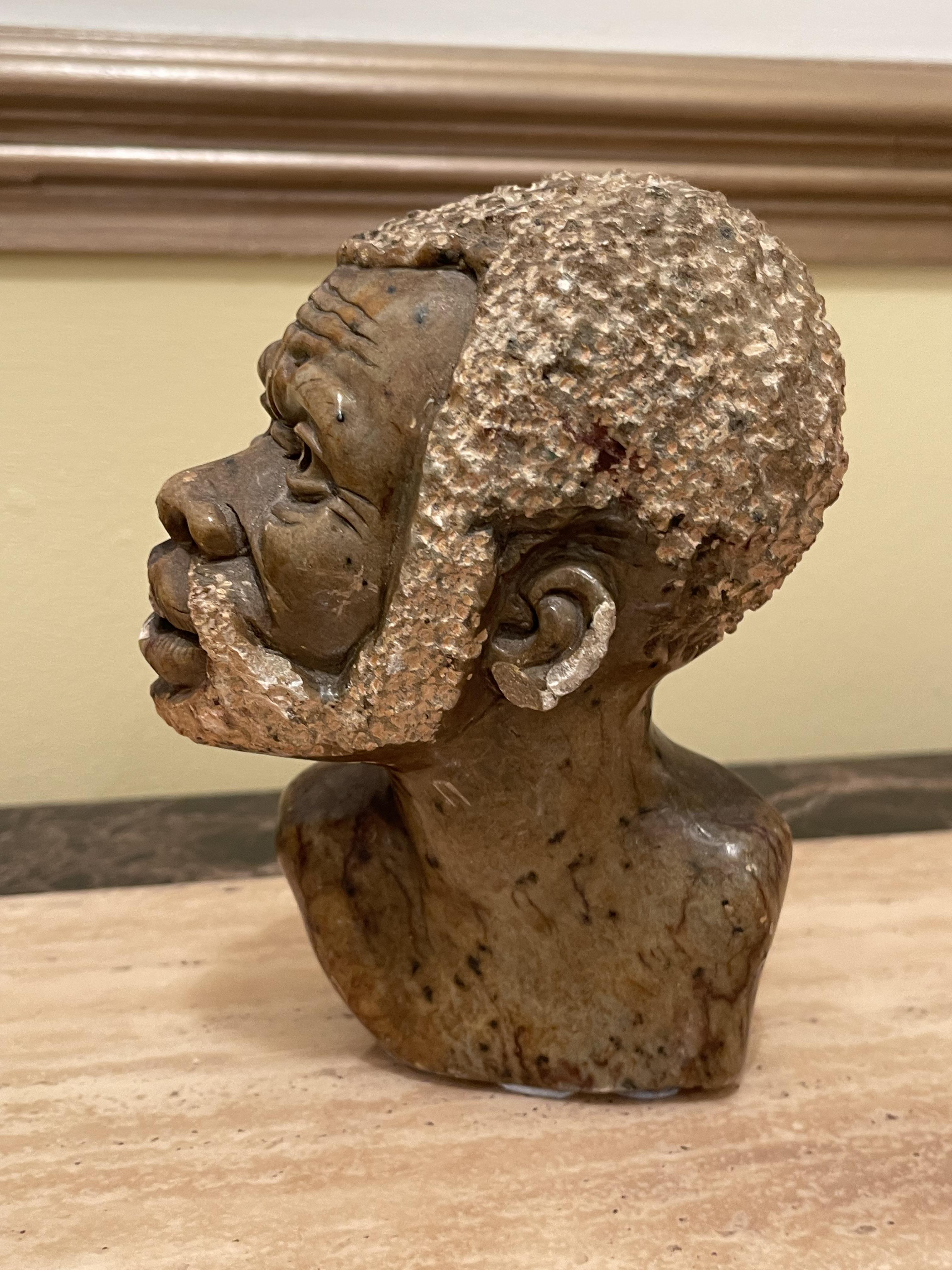 African Busts/Statues of Man and Woman. - Image 14 of 16