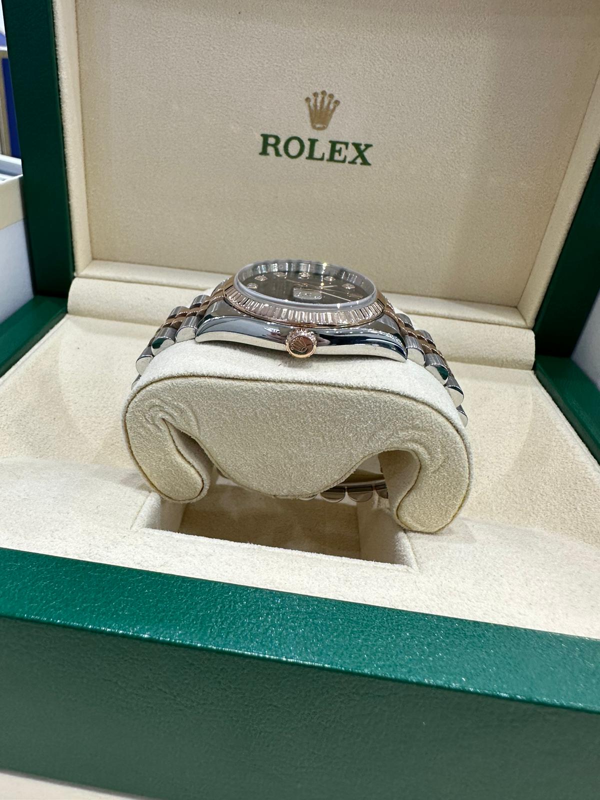 Rolex Datejust 36mm steel and rose gold concealed - Image 6 of 11