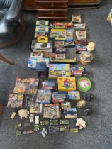 Collection of Vintage Toy Vehicles along with a ca