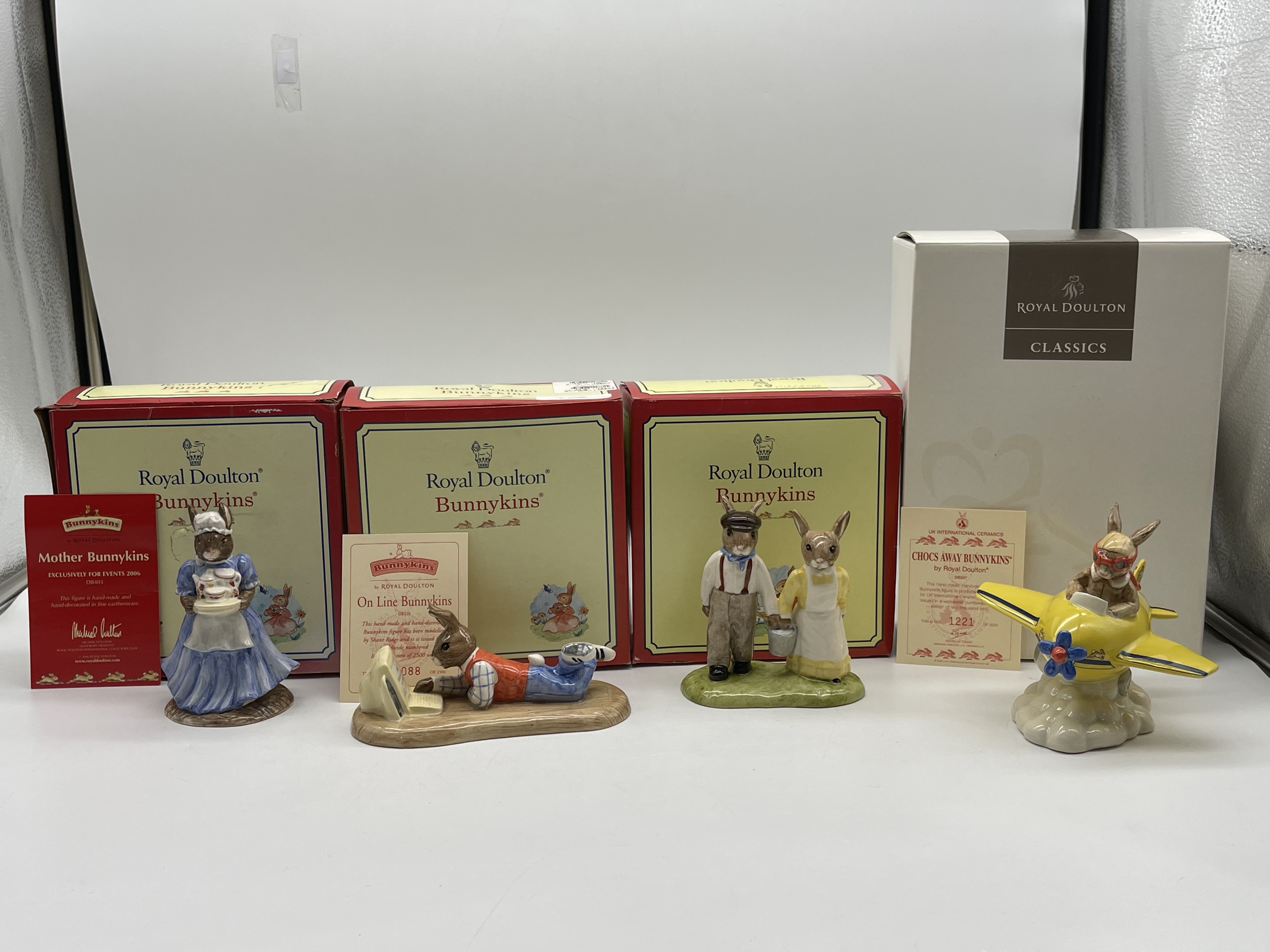 Four Boxed Royal Doulton Bunnykins Figurines to in - Image 23 of 23