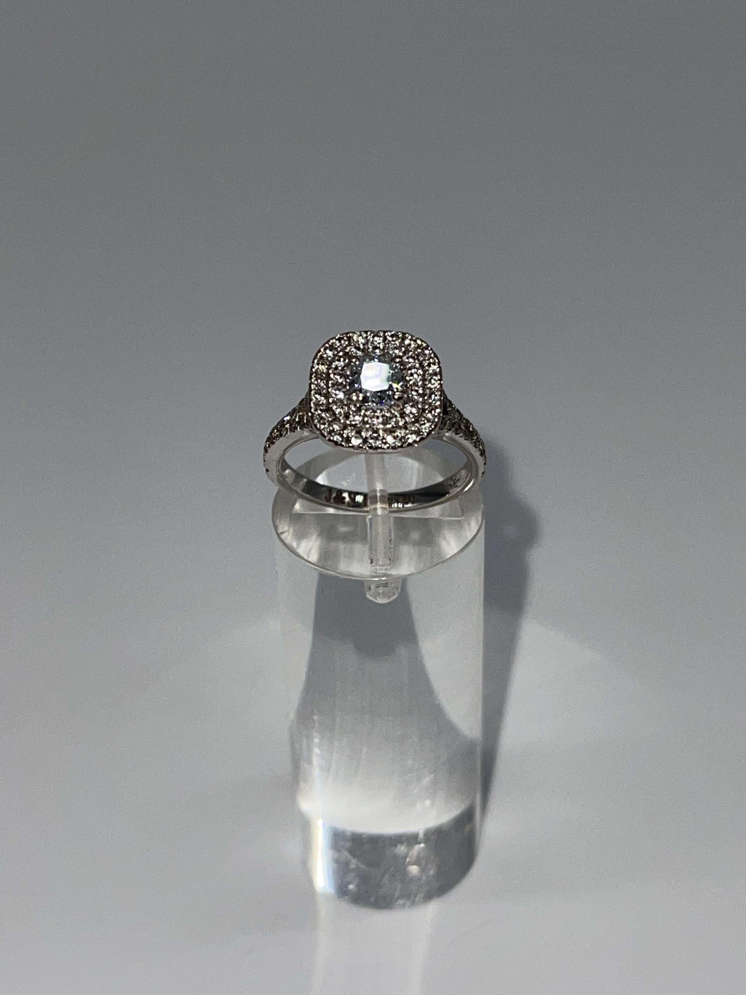 18ct White Gold 1.30ct Anastasia Halo Engagement Ring G/VS1 Lab Diamond - Image 12 of 17