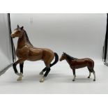 Melba Ware Horse, and Beswick - Brown Mare 976. G