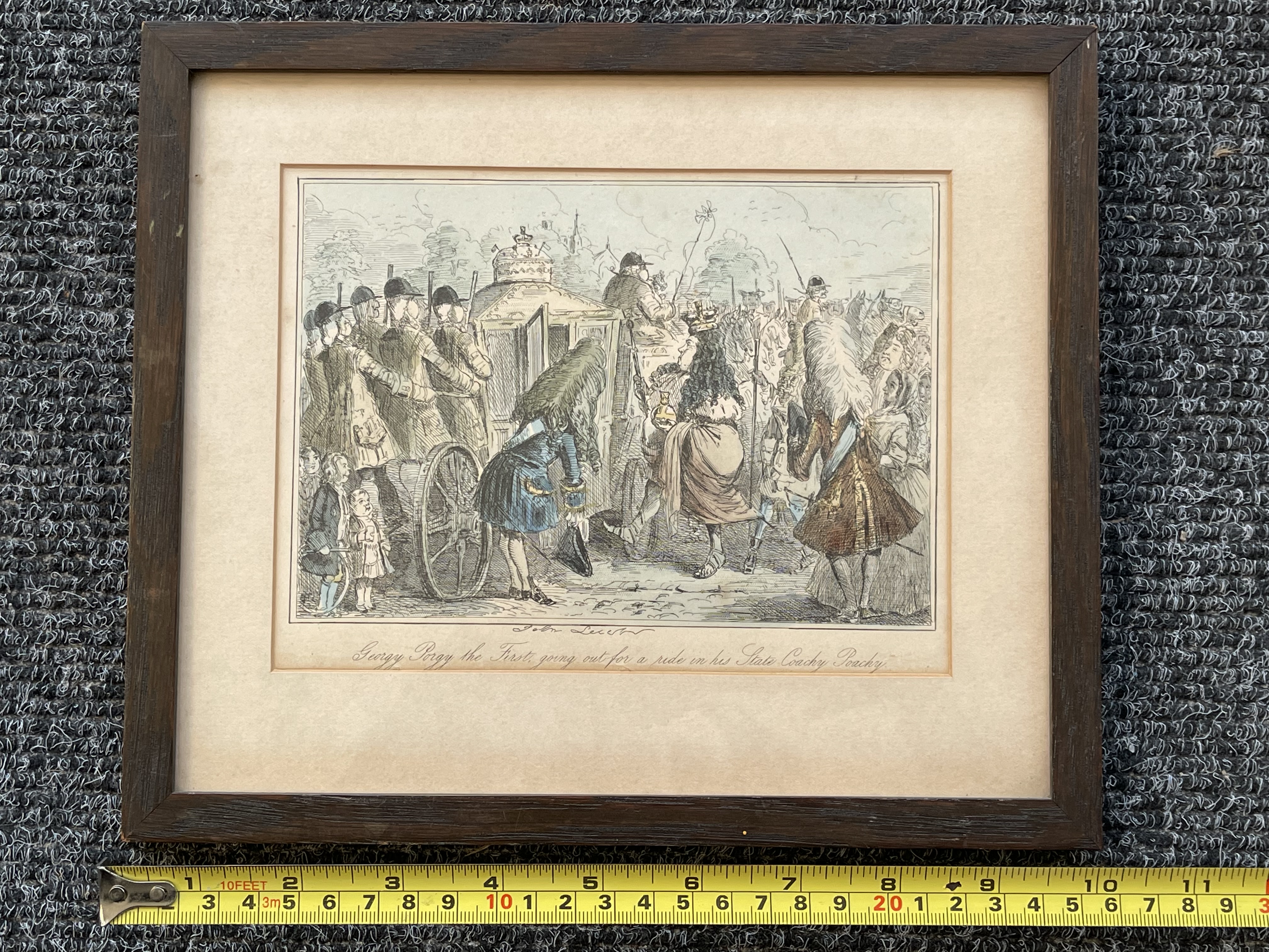 Isaac Cruikshank Hand Painted Engraving and one an - Image 22 of 24