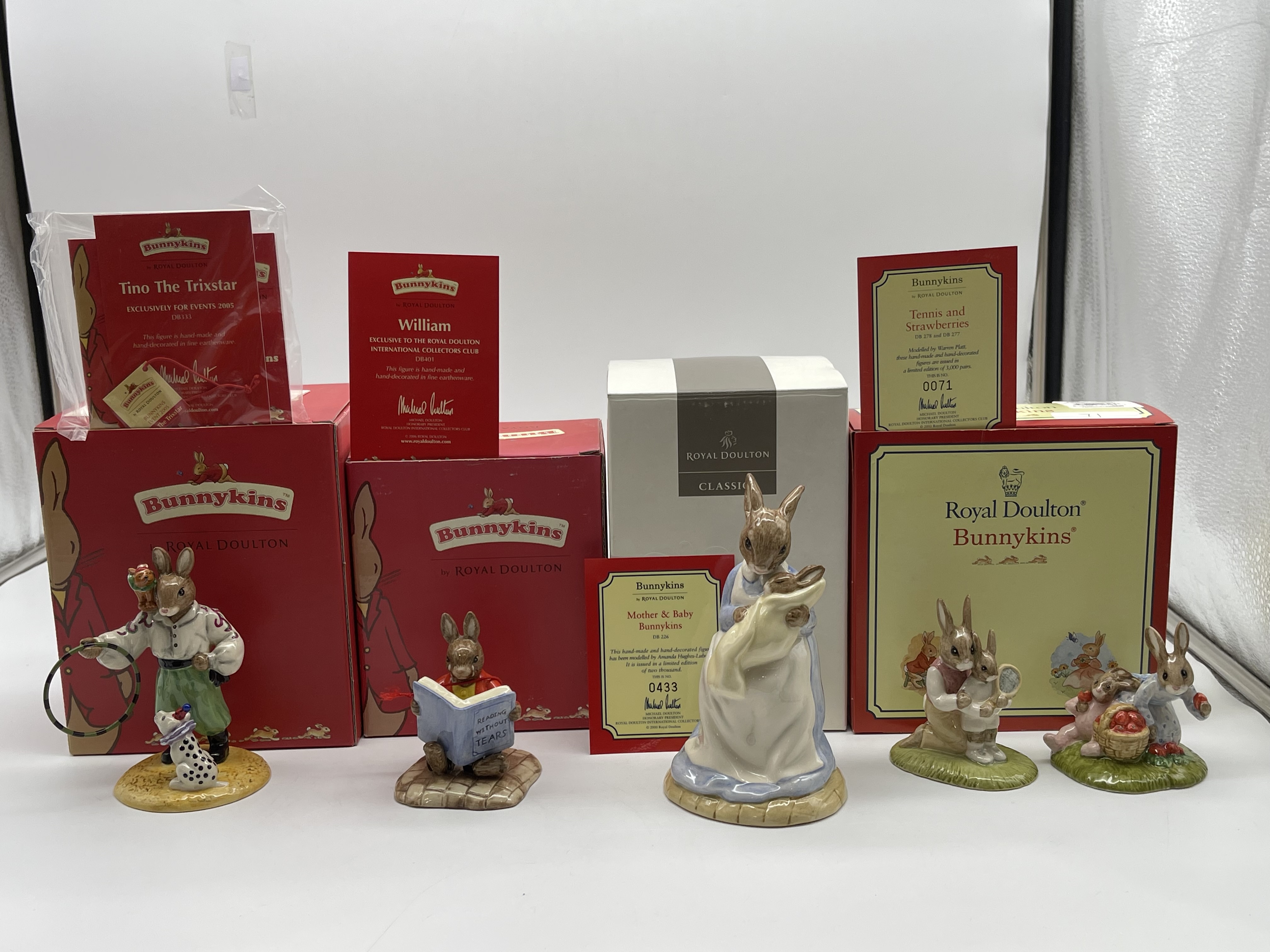 Four Boxed Royal Doulton Bunnykins Figurines to in - Image 24 of 24