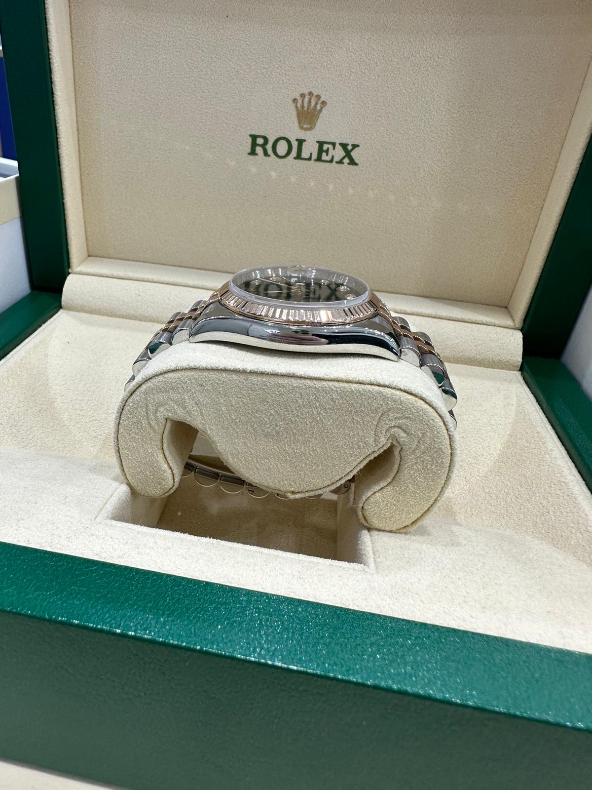 Rolex Datejust 36mm steel and rose gold concealed - Image 3 of 11