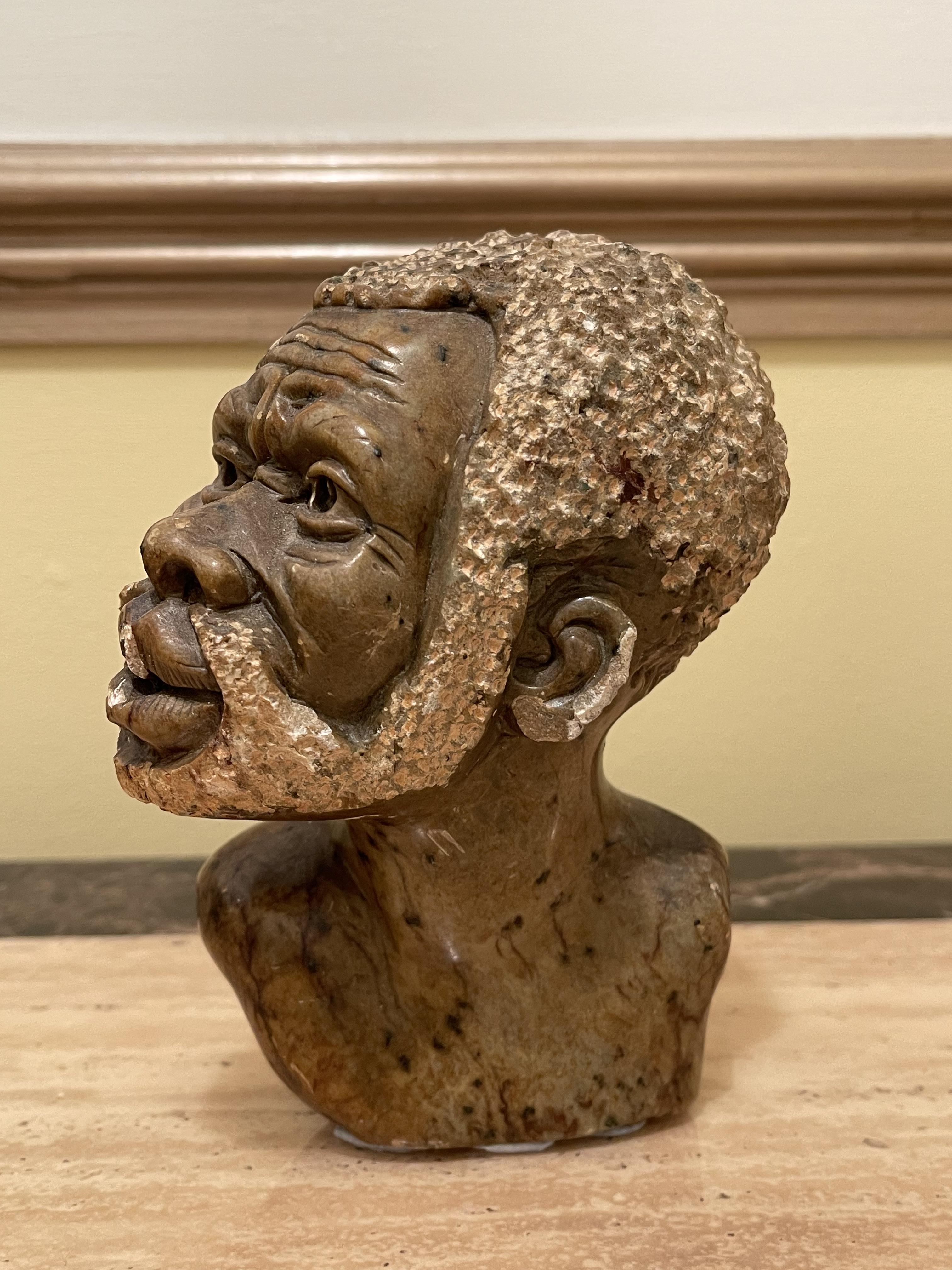 African Busts/Statues of Man and Woman. - Image 10 of 16