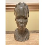 African Busts/Statues of Man and Woman.