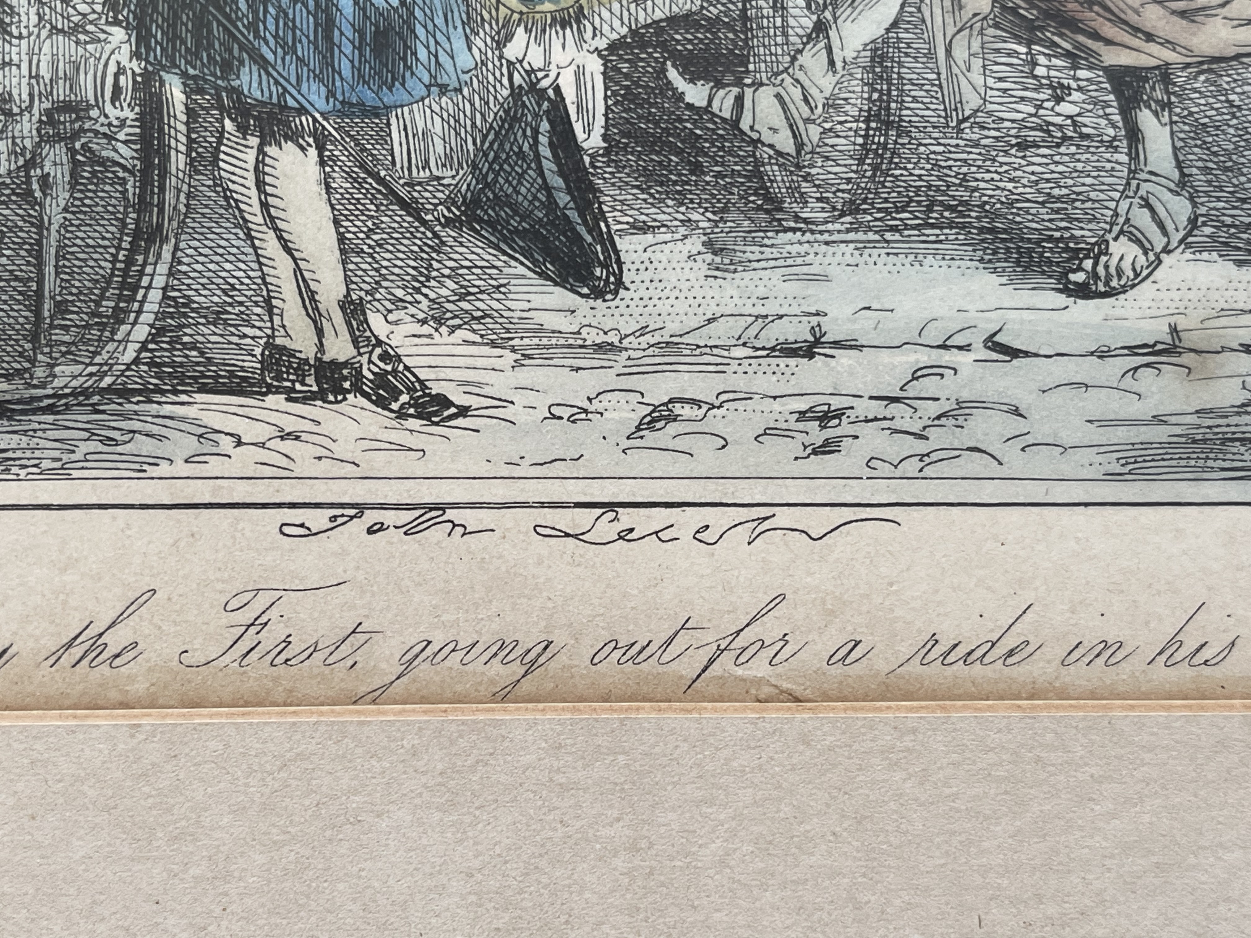 Isaac Cruikshank Hand Painted Engraving and one an - Image 20 of 24