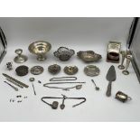 Collection of Hallmarked Silver items to include F
