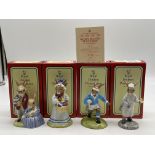 Four Boxed Royal Doulton Bunnykins Figurines to in