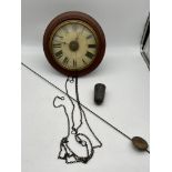 Pendulum Wooden Wall Clock.