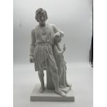 Parian Ware Sculpture. Damages present, please se