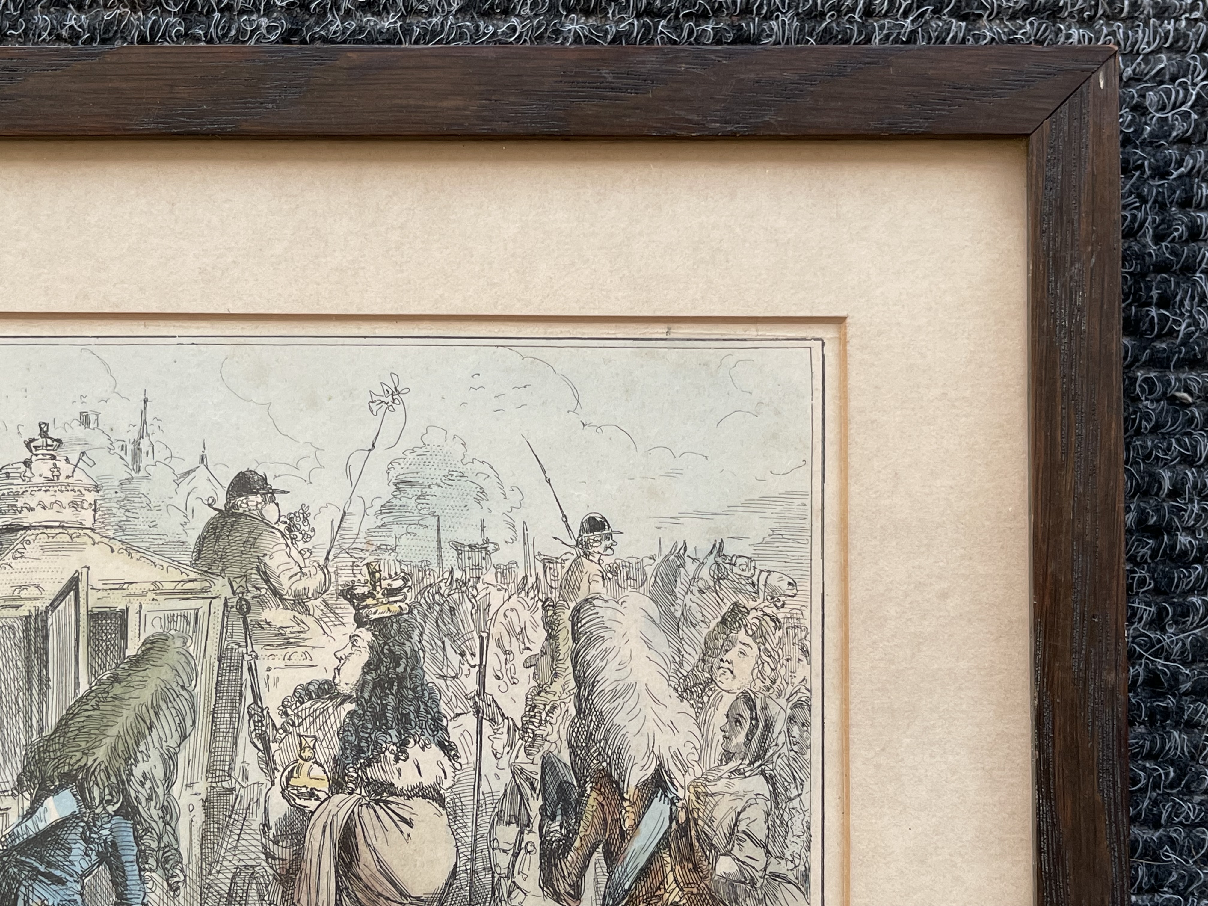 Isaac Cruikshank Hand Painted Engraving and one an - Image 17 of 24
