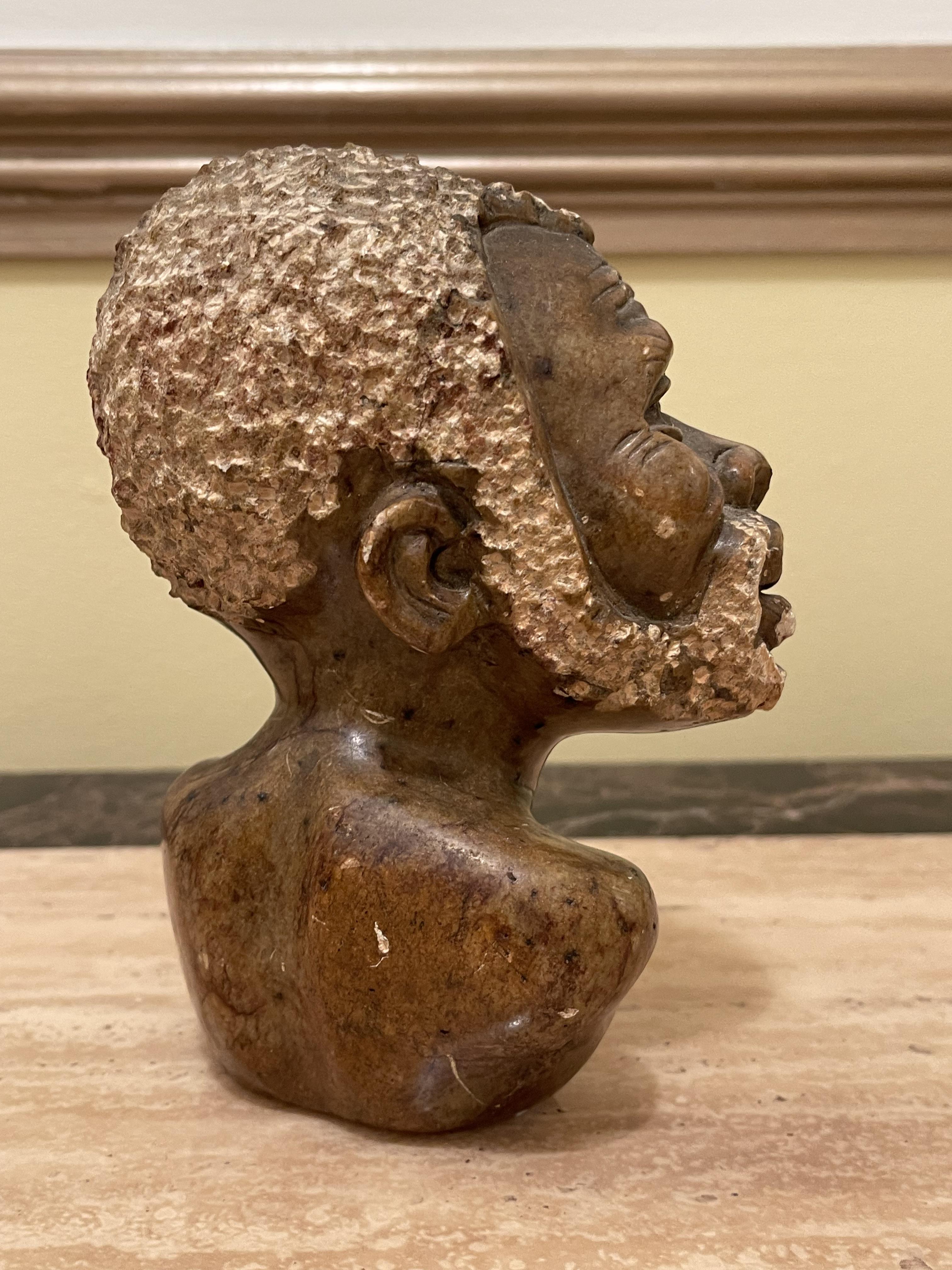 African Busts/Statues of Man and Woman. - Image 12 of 16