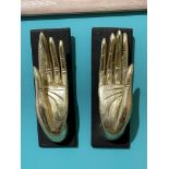 Wooden Gold Hands Wall Hanging.