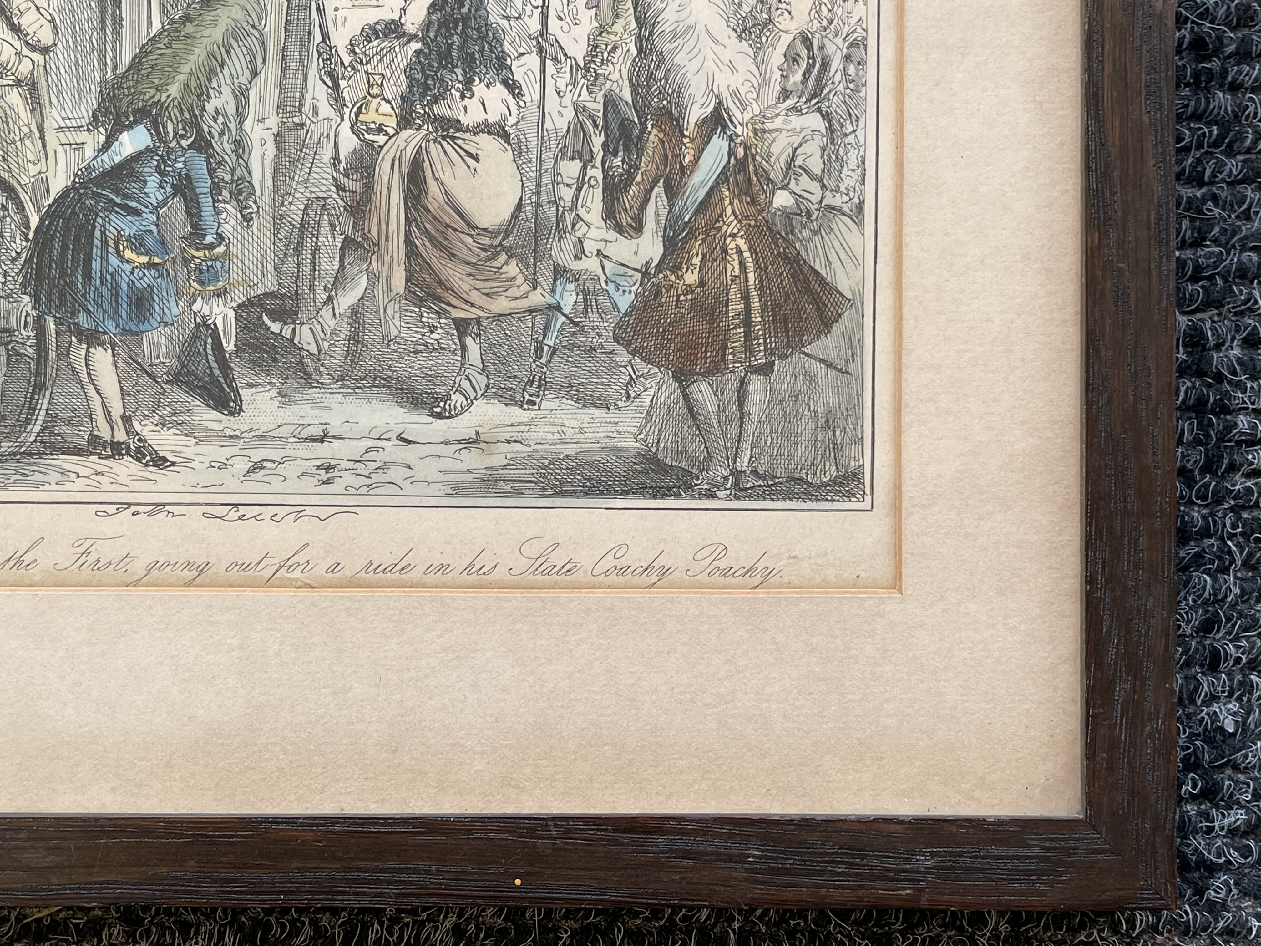 Isaac Cruikshank Hand Painted Engraving and one an - Image 19 of 24
