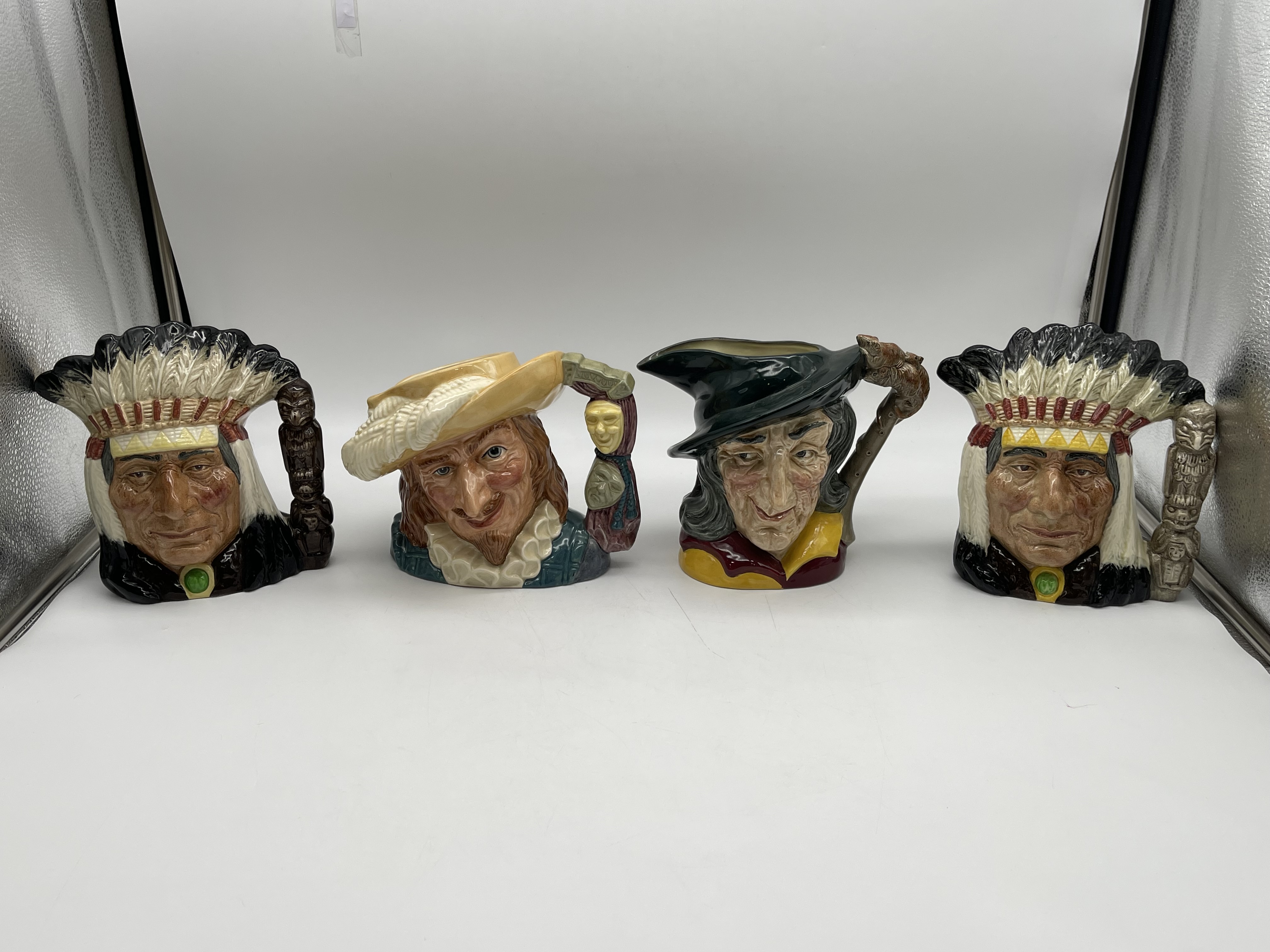 Four Royal Doulton Character Jugs to include Two N