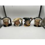 Four Royal Doulton Character Jugs to include Two N