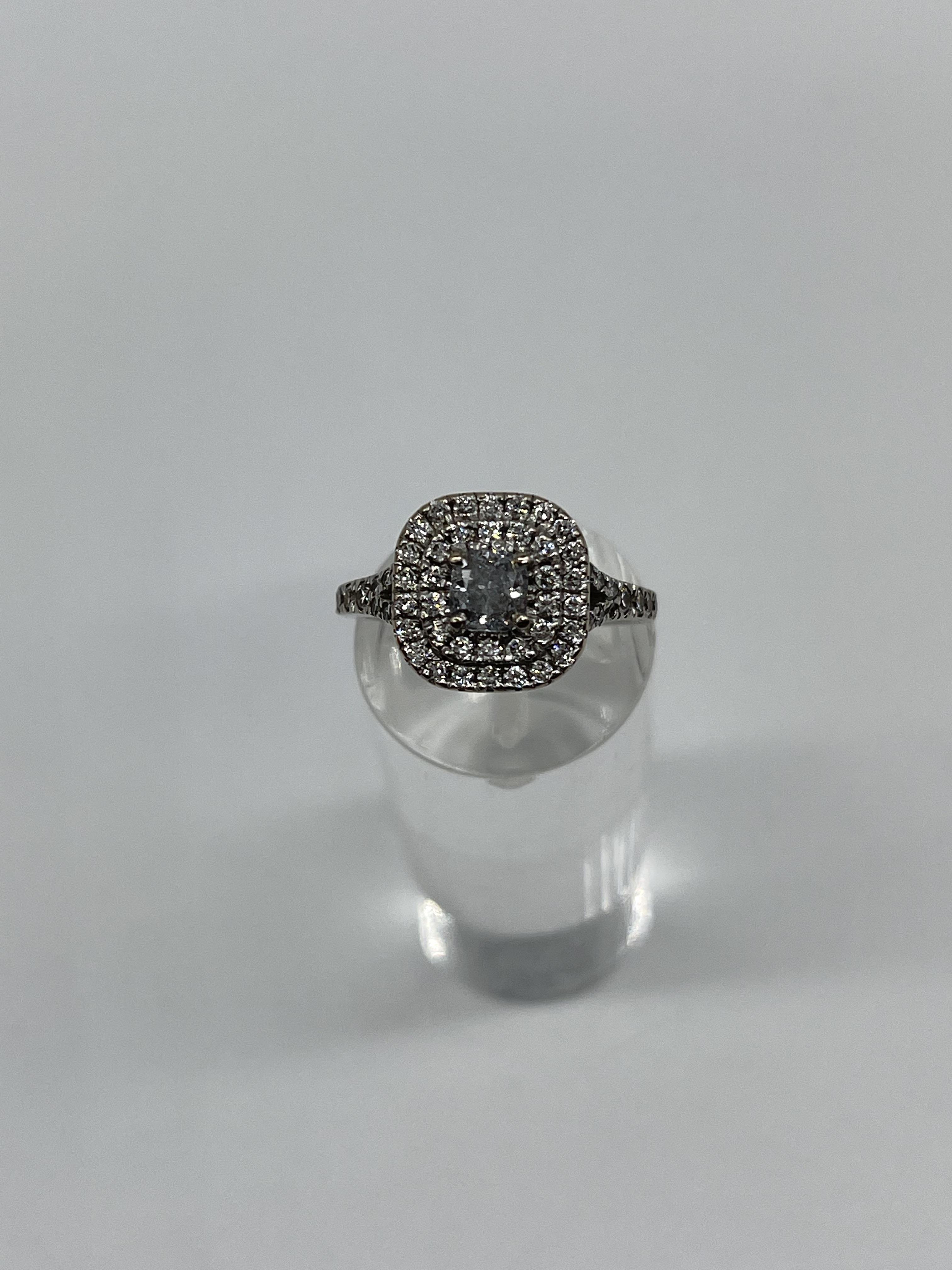 18ct White Gold 1.30ct Anastasia Halo Engagement Ring G/VS1 Lab Diamond - Image 8 of 17