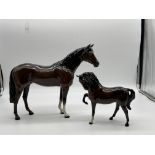 Beswick - Large Hunter Brown Cross 1734, and Beswi