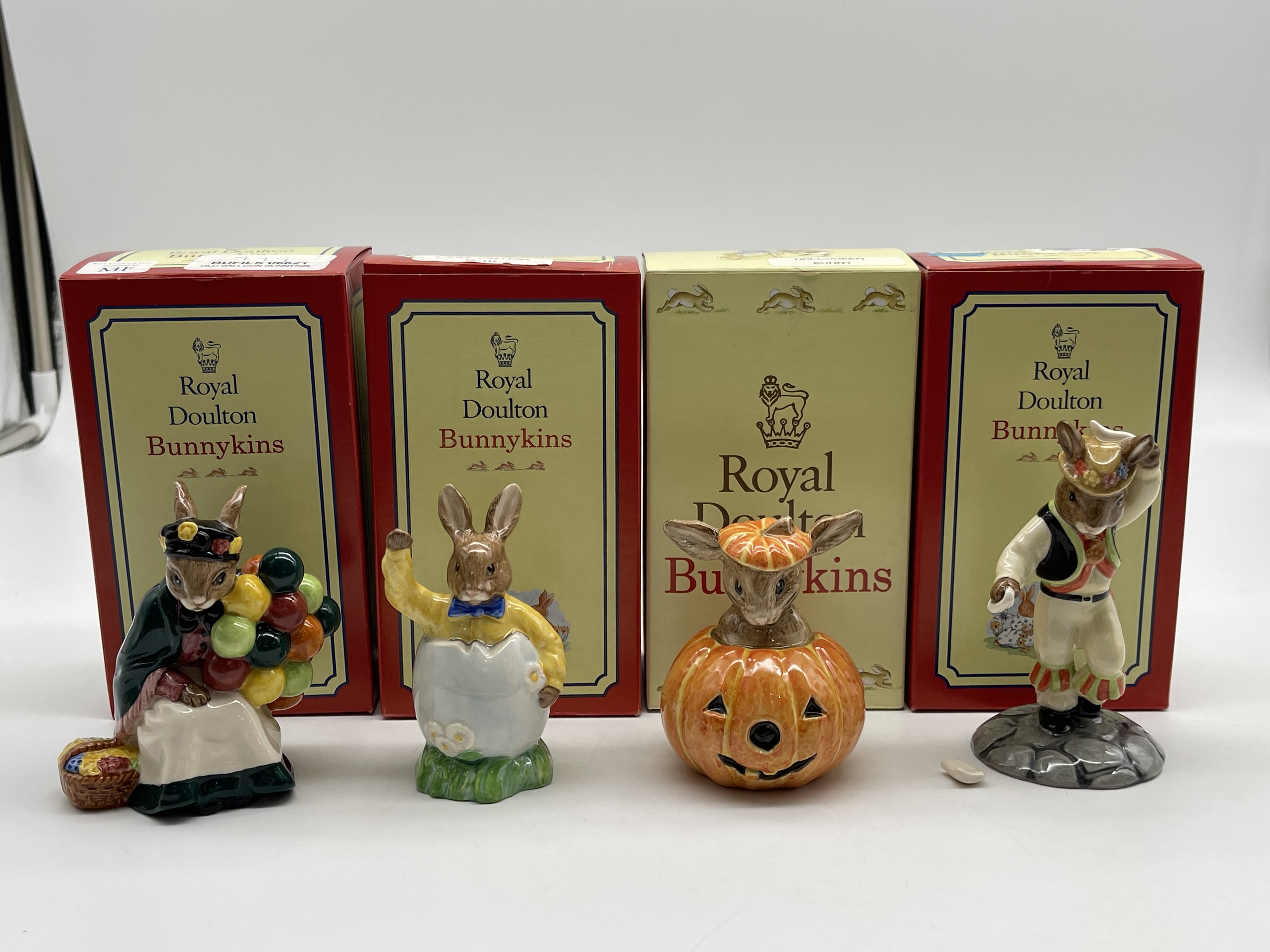 Four Boxed Royal Doulton Bunnykins Figurines to in