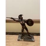 Bronze Sculpture of a Warrior.