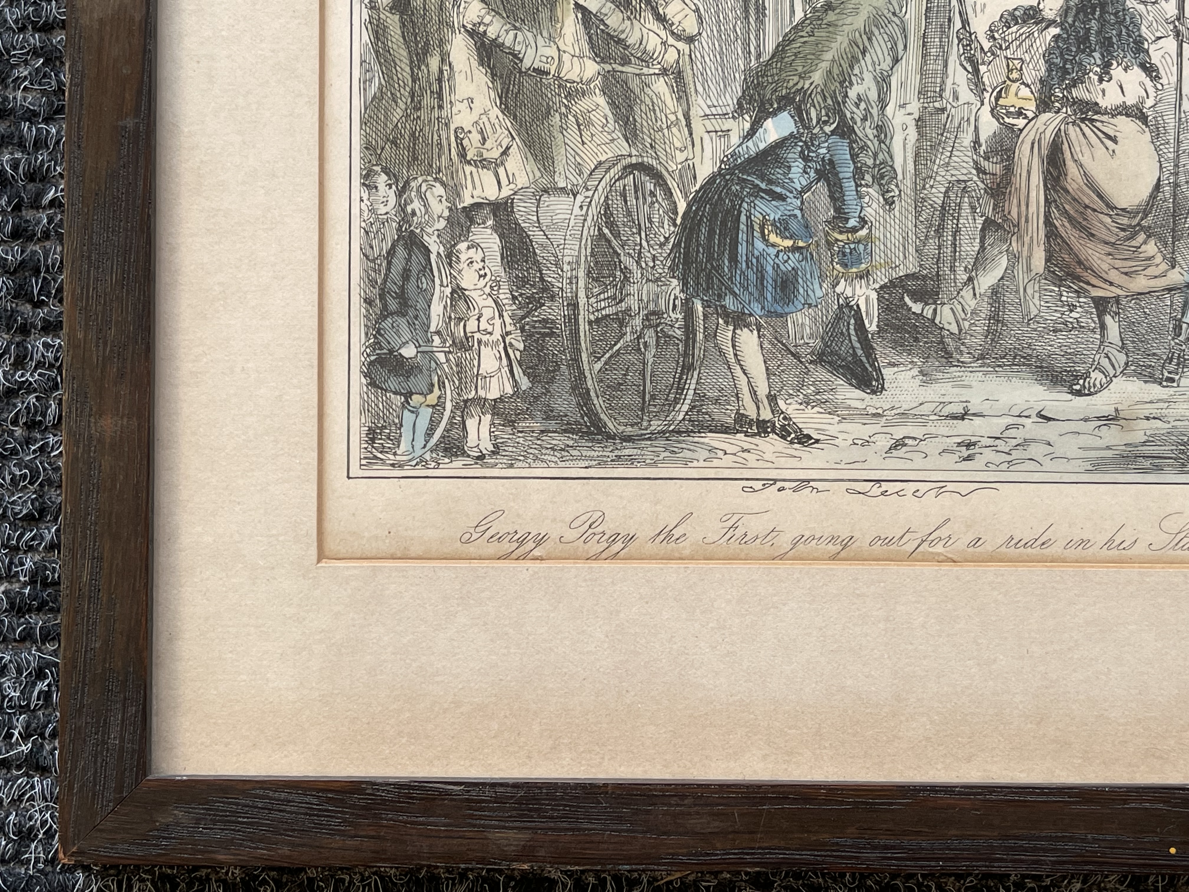 Isaac Cruikshank Hand Painted Engraving and one an - Image 18 of 24