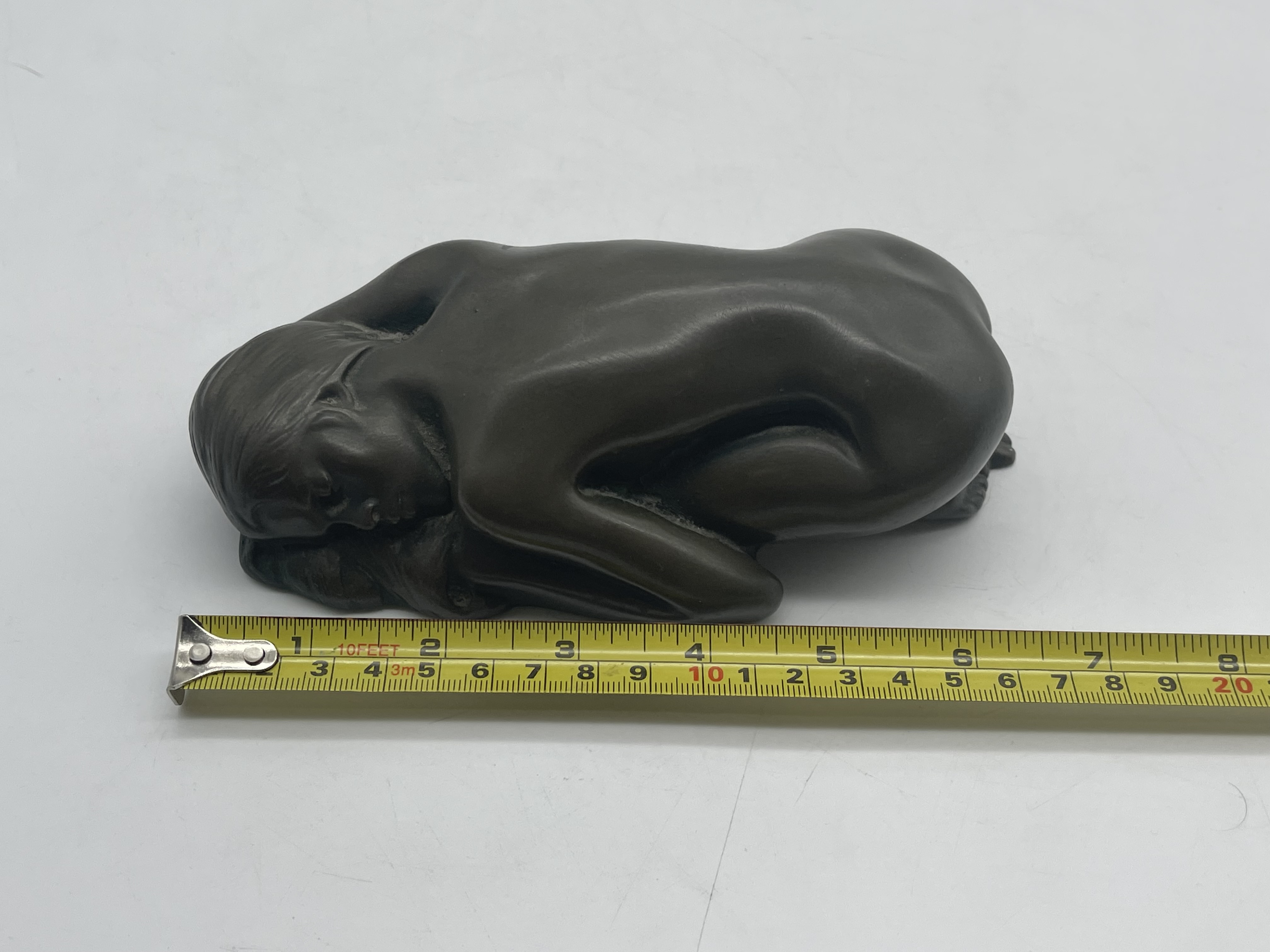 Lion with Cherub Signed Spelter Figure and Resin N - Image 19 of 21