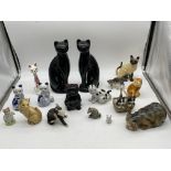 Assorted Collection of Cat Figures.