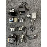 Collection of Vintage Cameras to include Polaroids