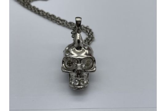 Alexander McQueen Skull Pendant and Necklace along - Image 7 of 18