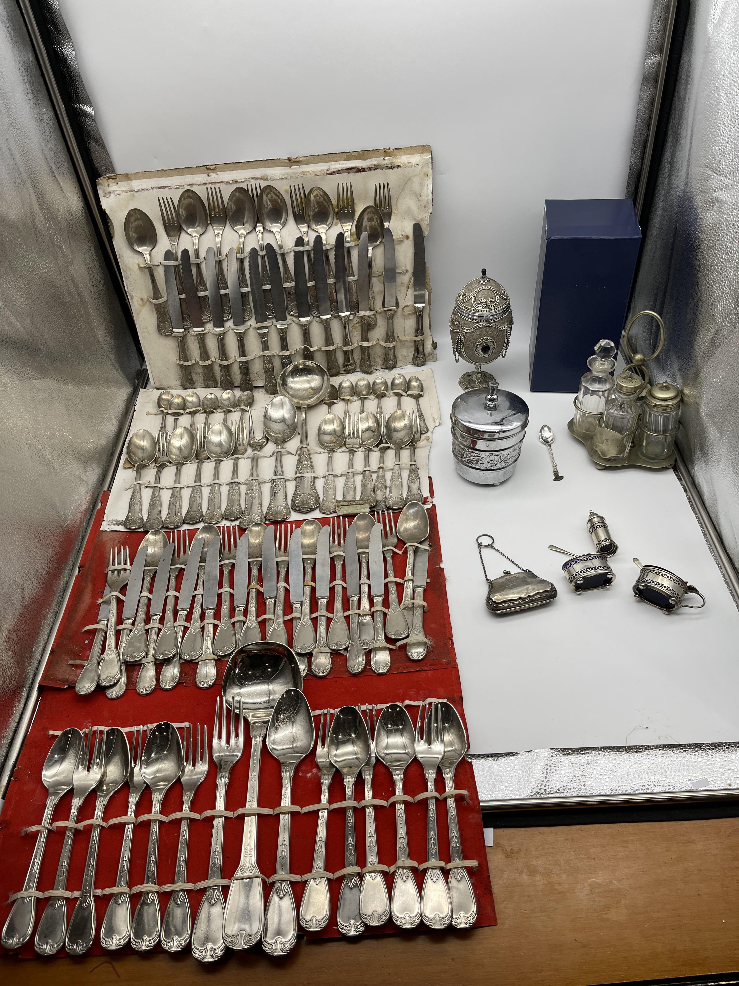 Collection of Silver Plated Cutlery along with Hal